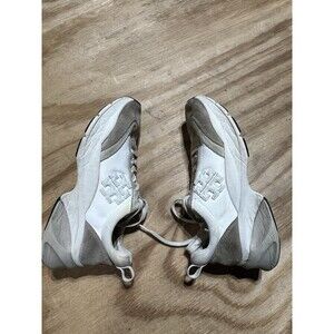 Tory Burch White and Gray Athletic Shoes